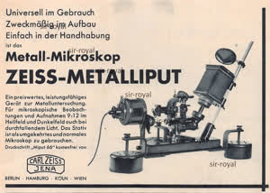 Carl Zeiss Jena Metalliput microscope - view no. 1